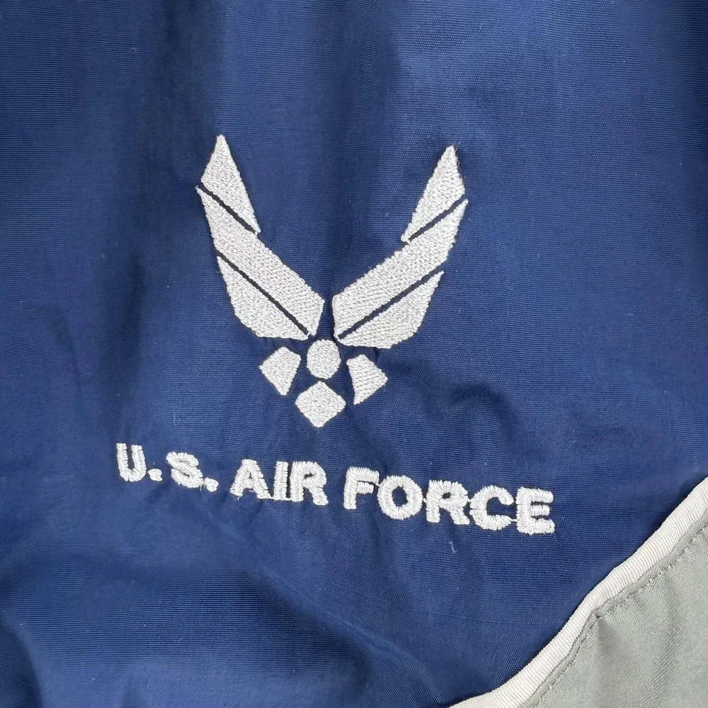 American Power Source Jacket Mens Large Long Blue US‎ Air Force PTU Windbreaker